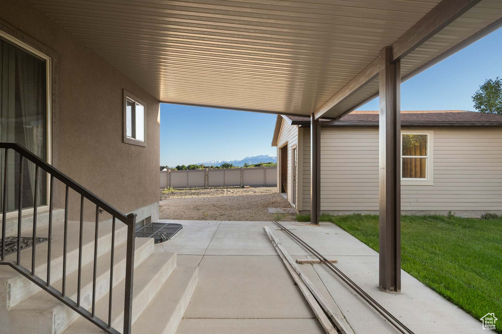 View of patio / terrace with fence