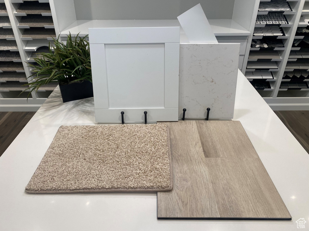 Detailed view of wood finished floors