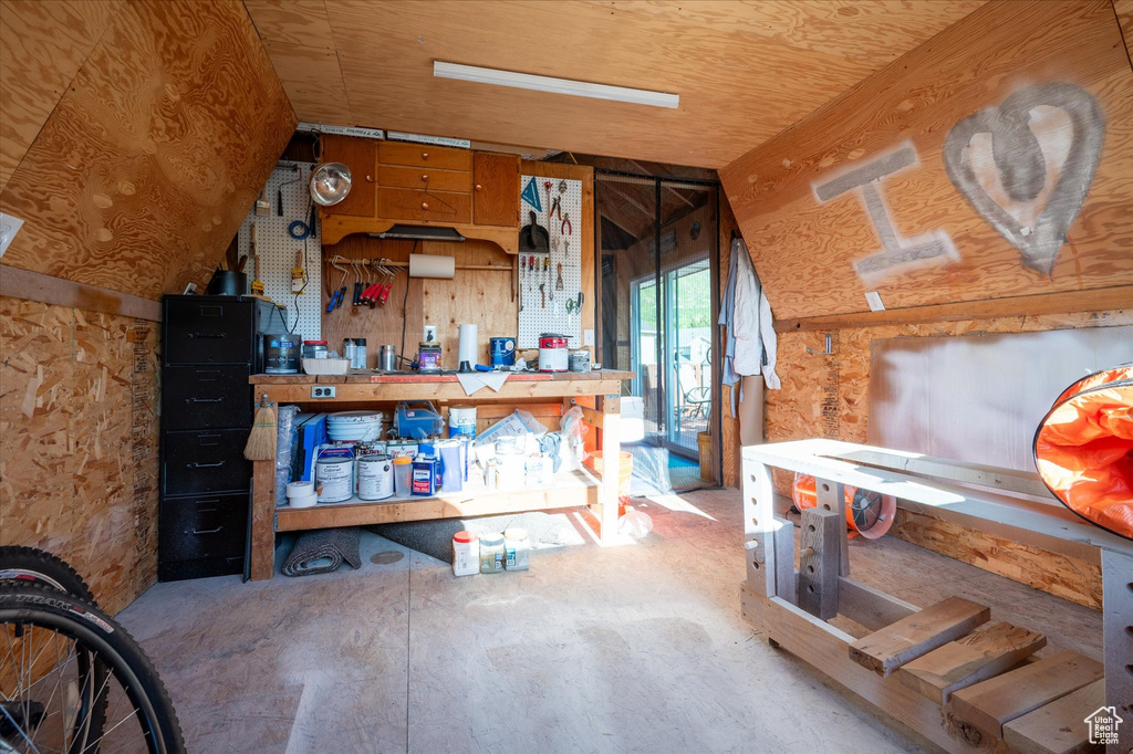 View of storage room