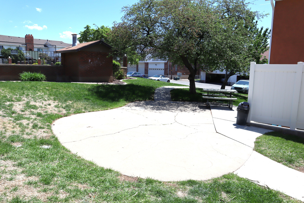 View of green lawn