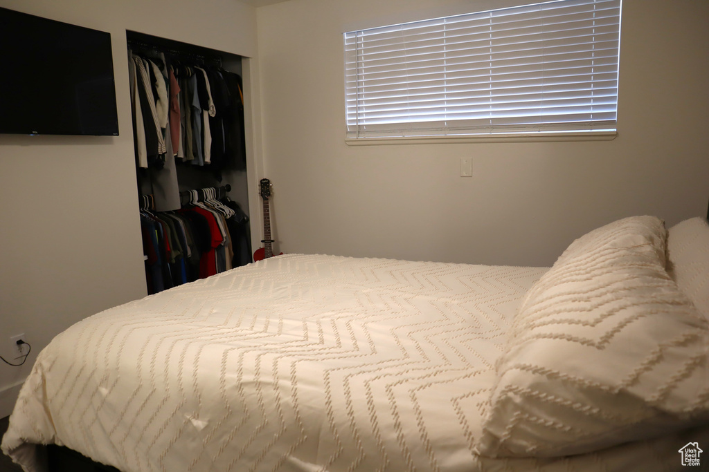 Bedroom featuring a closet