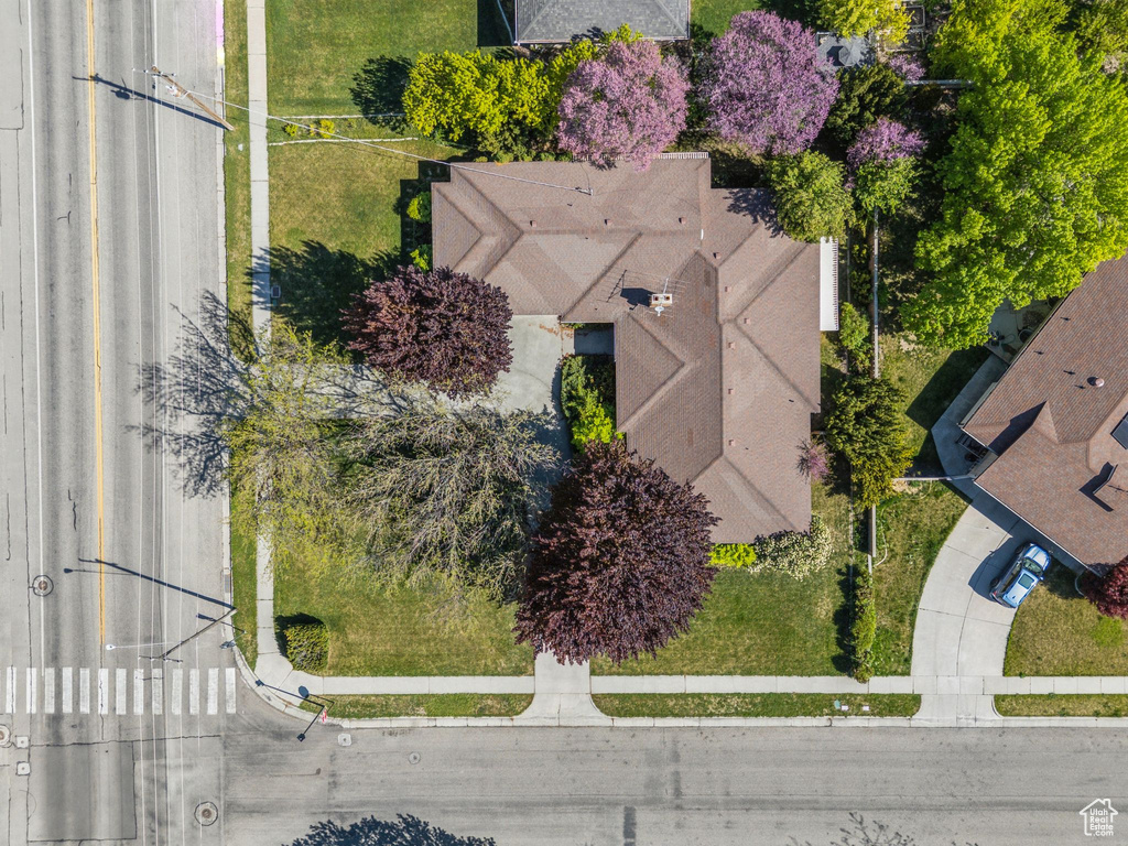 View from above of property