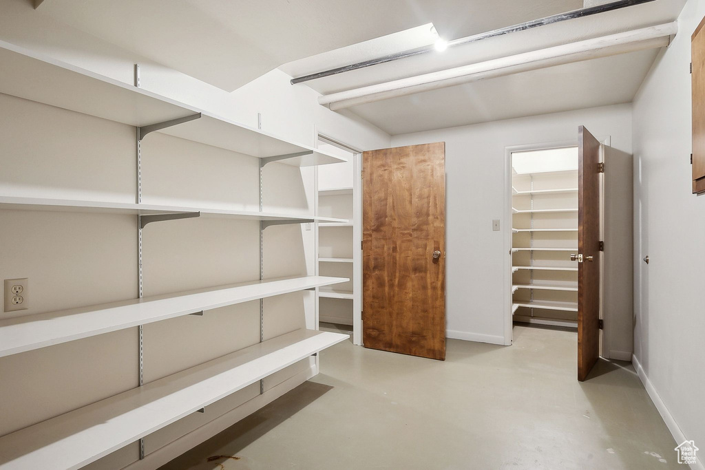 View of storage room