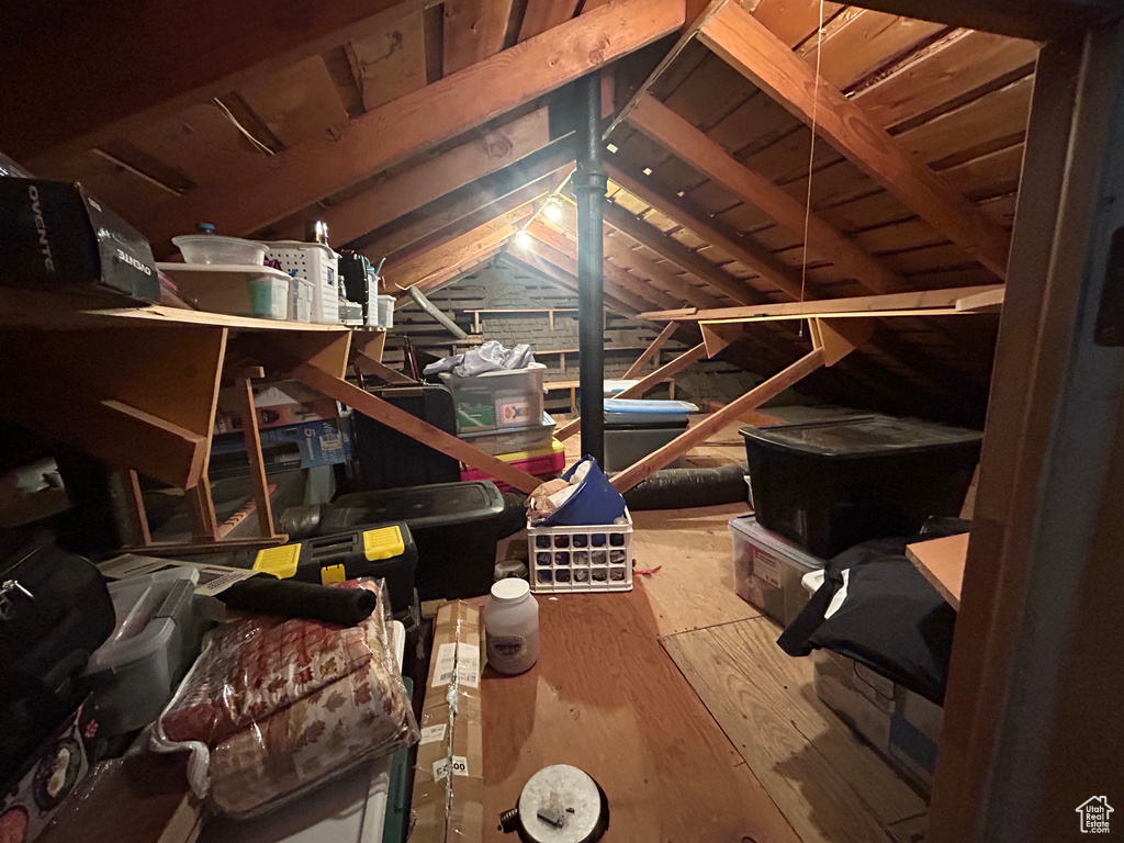 View of attic