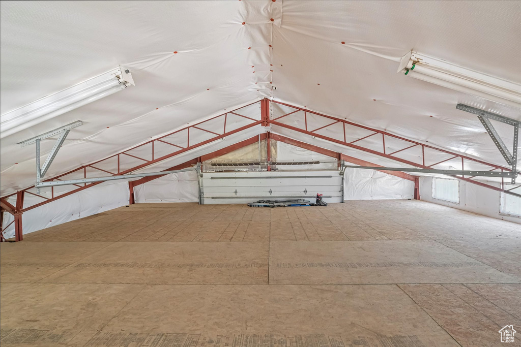 View of unfinished attic