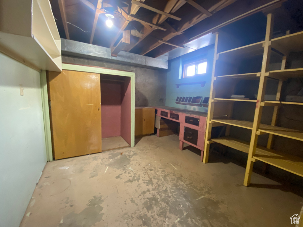 View of basement