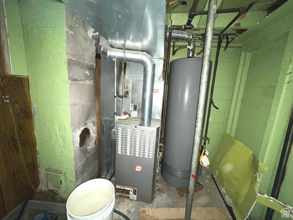 Utilities with gas water heater