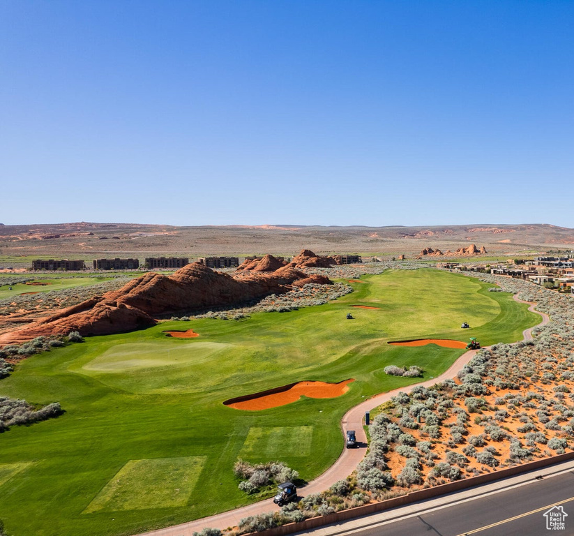 View of property\\\\\\\'s community with view of golf course and a mountain view