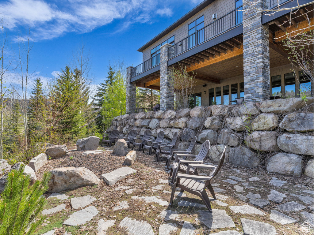 View of patio / terrace featuring a deck