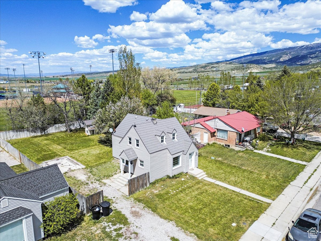 View from above of property