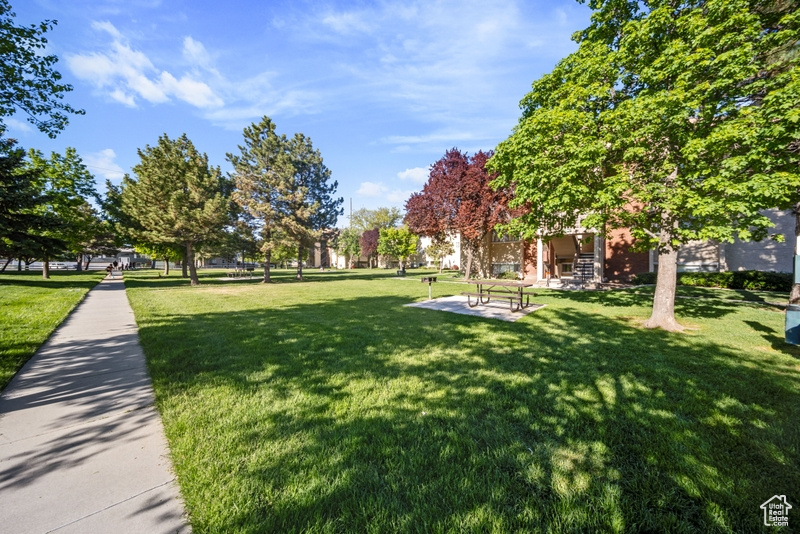 Surrounding community featuring a lawn