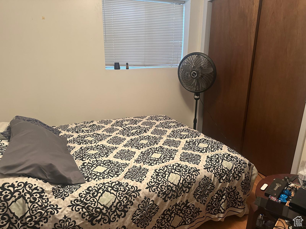 Bedroom with a closet