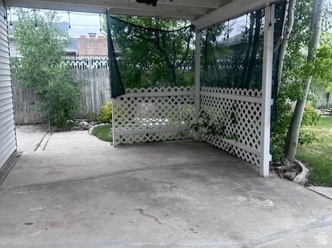 View of patio / terrace with fence