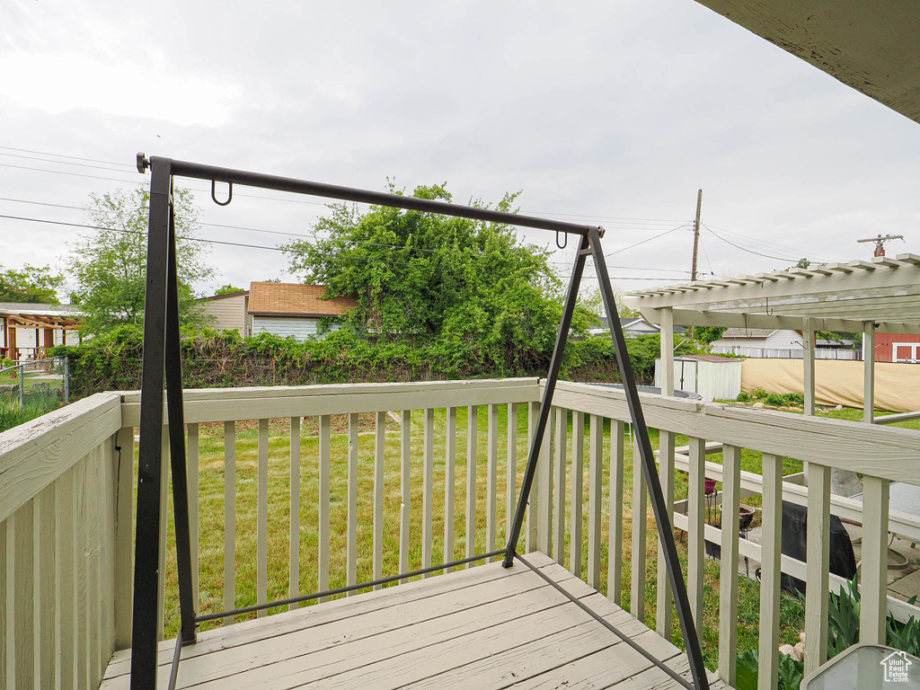 Deck with a yard