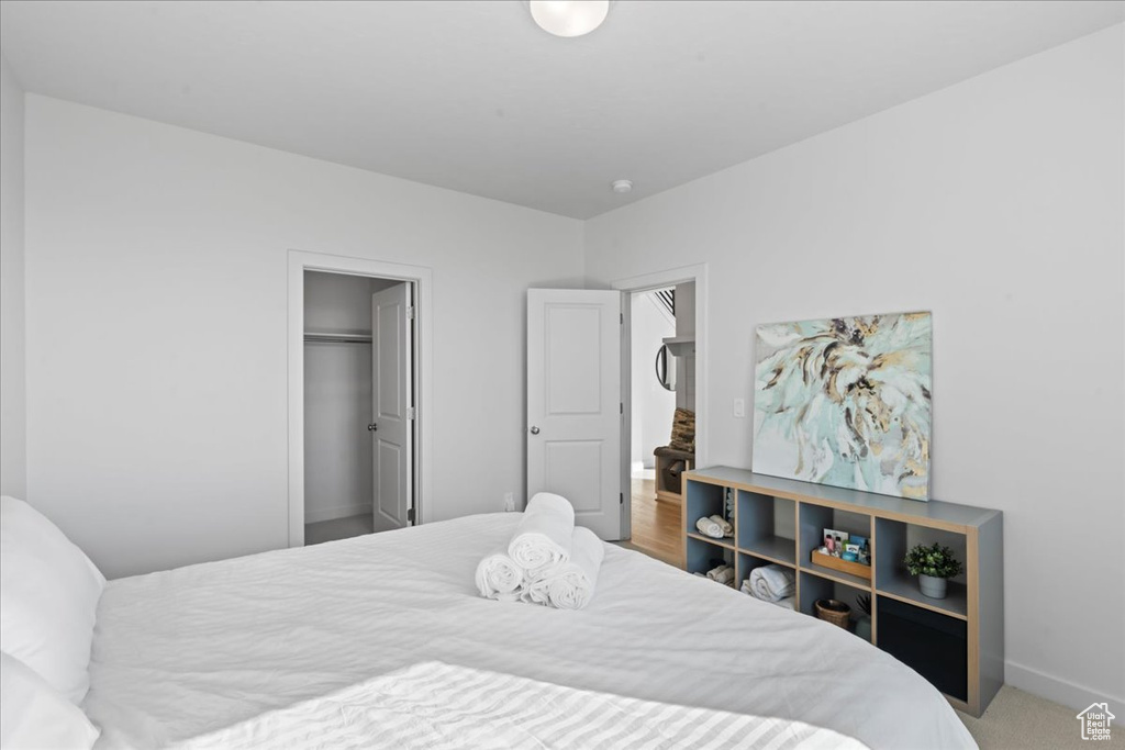 Bedroom with baseboards