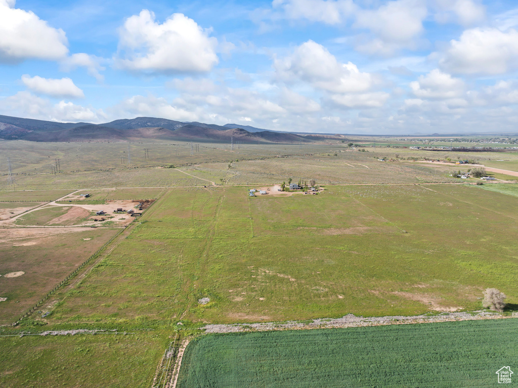 View of rural area with a mountain backdrop