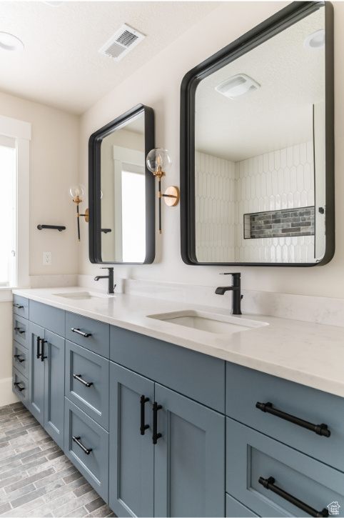 Full bath with double vanity