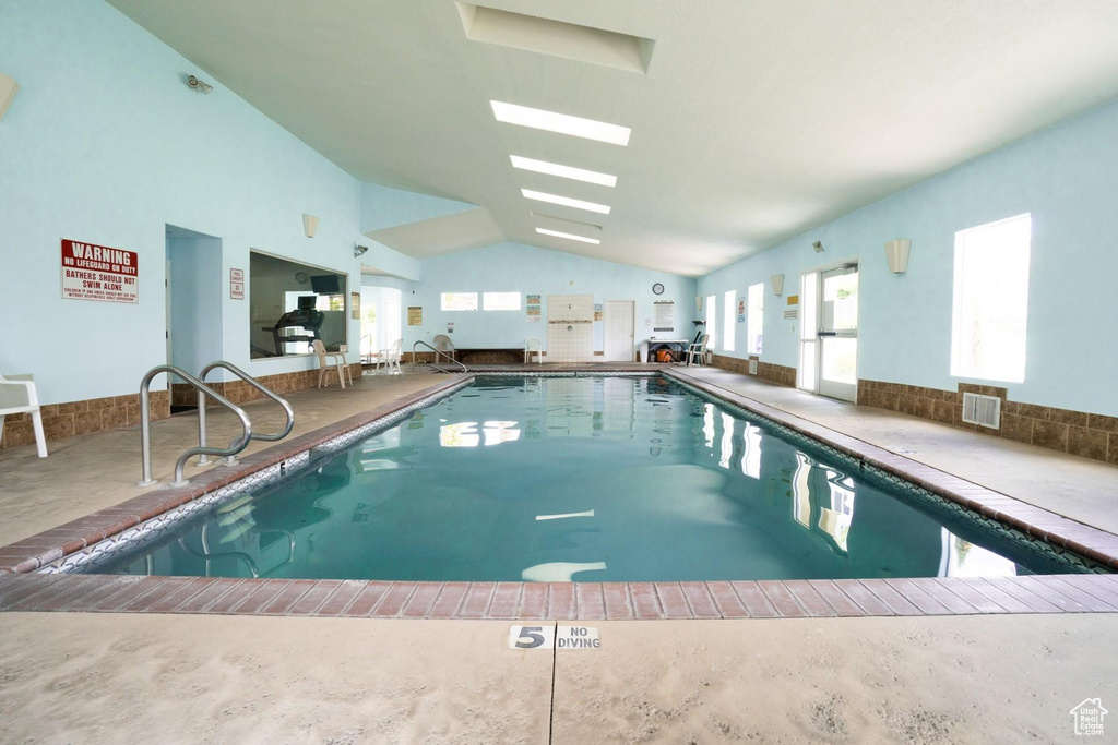View of indoor pool