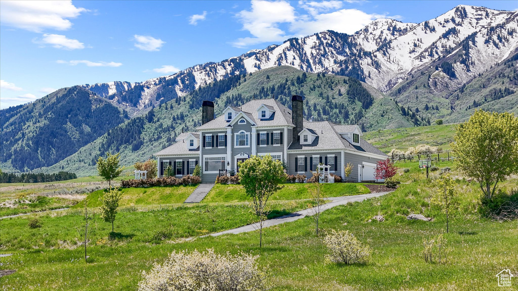View of mountain background