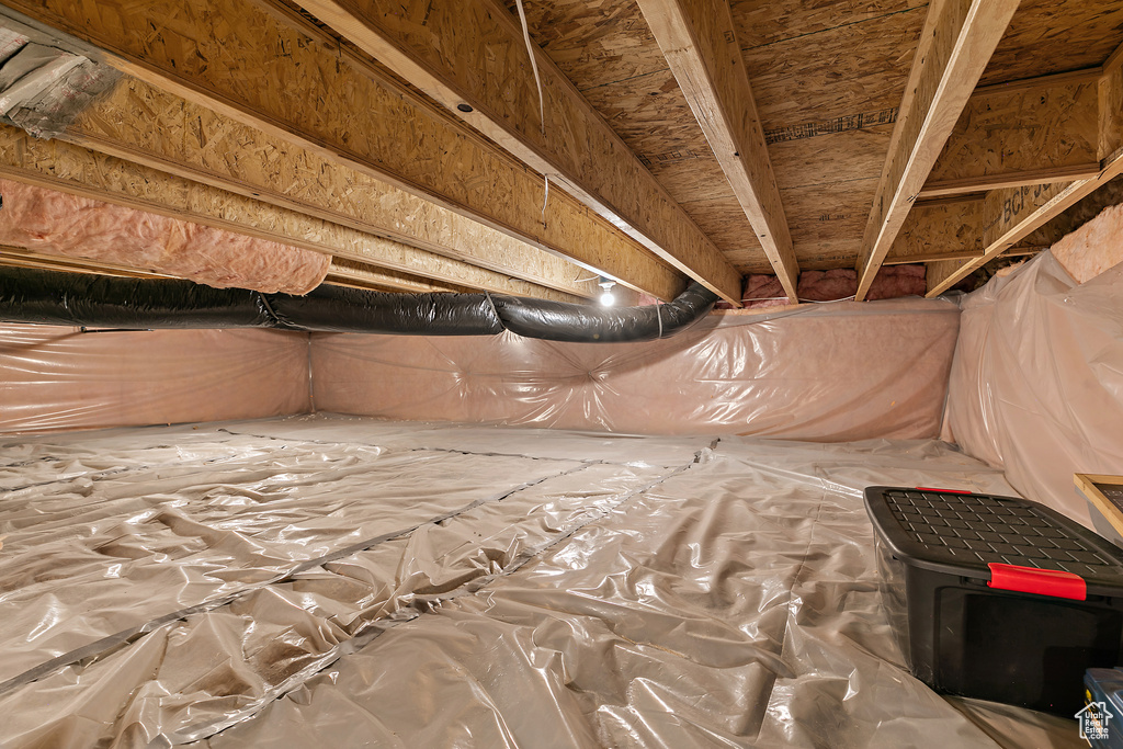 View of inside crawl space
