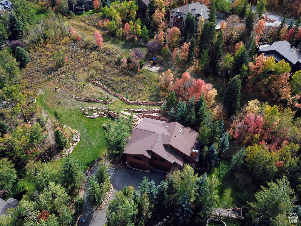 Aerial view of property and surrounding area