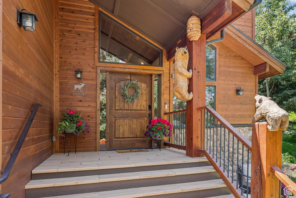 Doorway to property