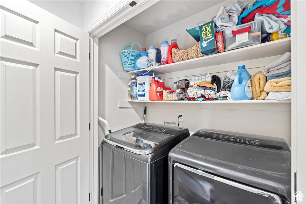 Laundry area with washer and dryer