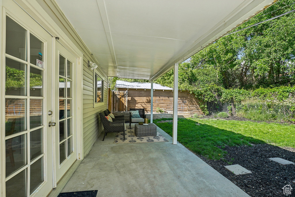 View of patio