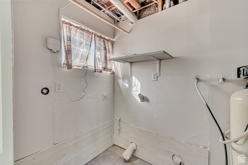 View of laundry room