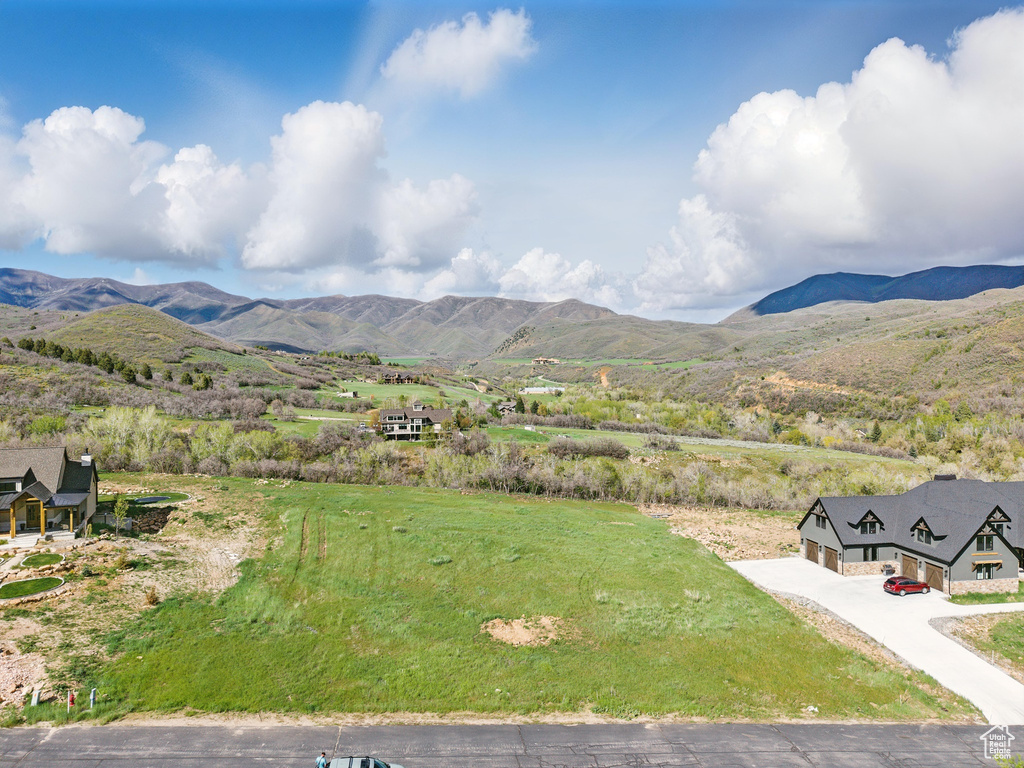 View of mountain background