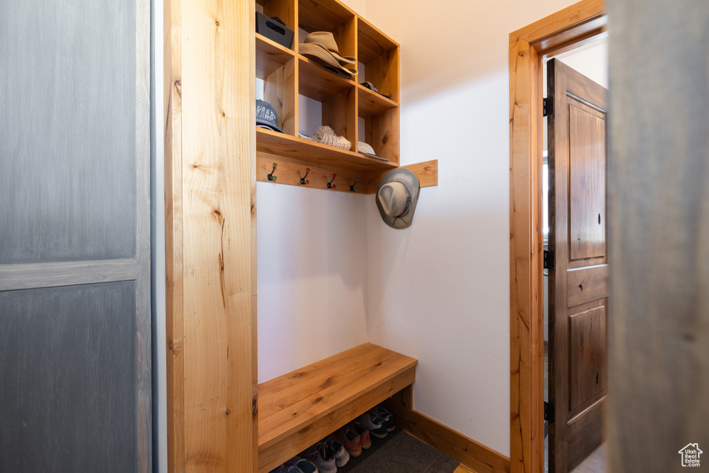 Mudroom with baseboards