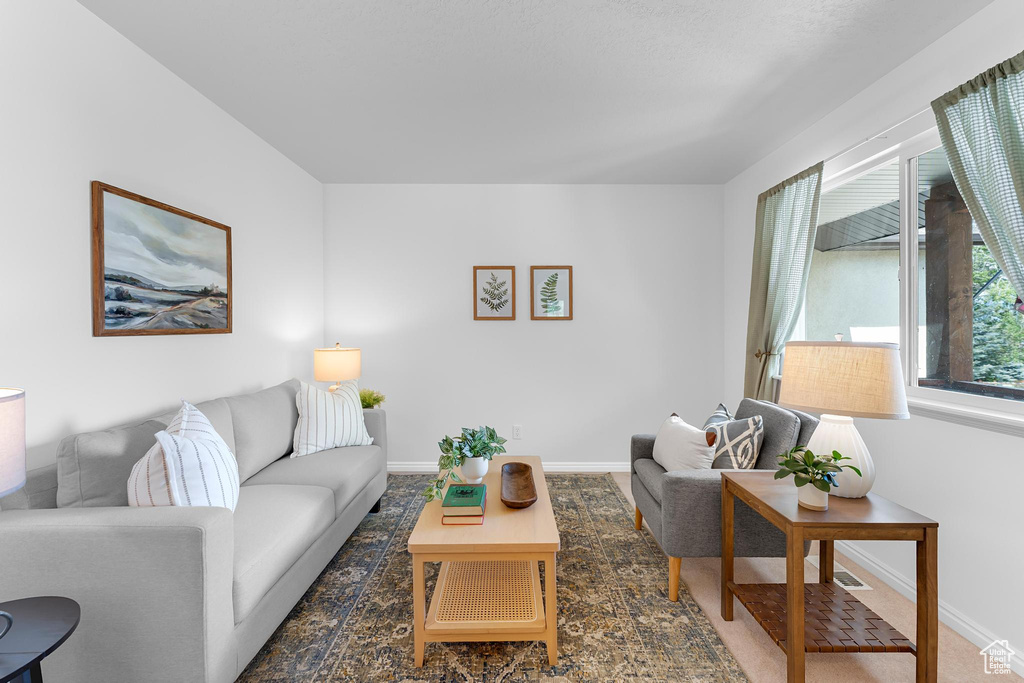 Living room with baseboards
