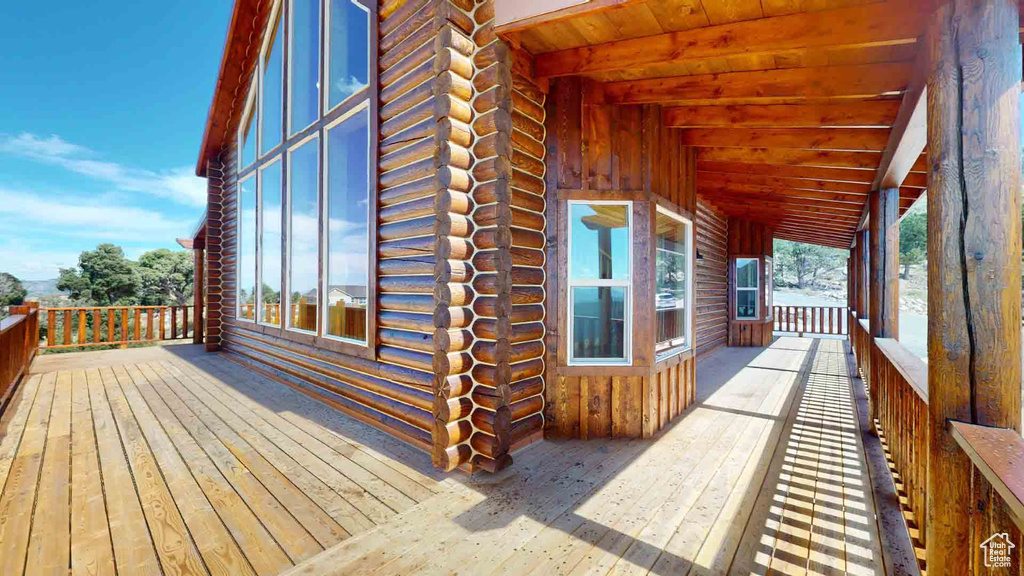 View of deck