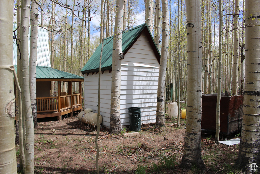 View of outbuilding