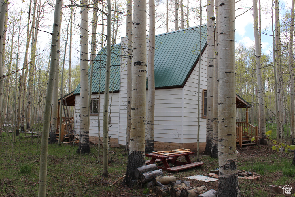 View of outdoor structure