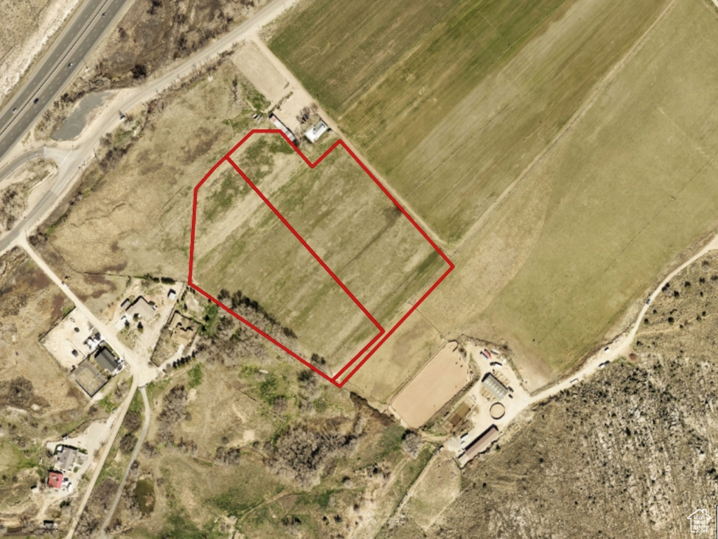 Map / location with property parcel outlined