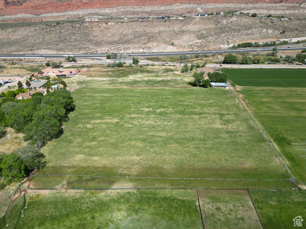 Aerial view of property's location featuring rural landscape