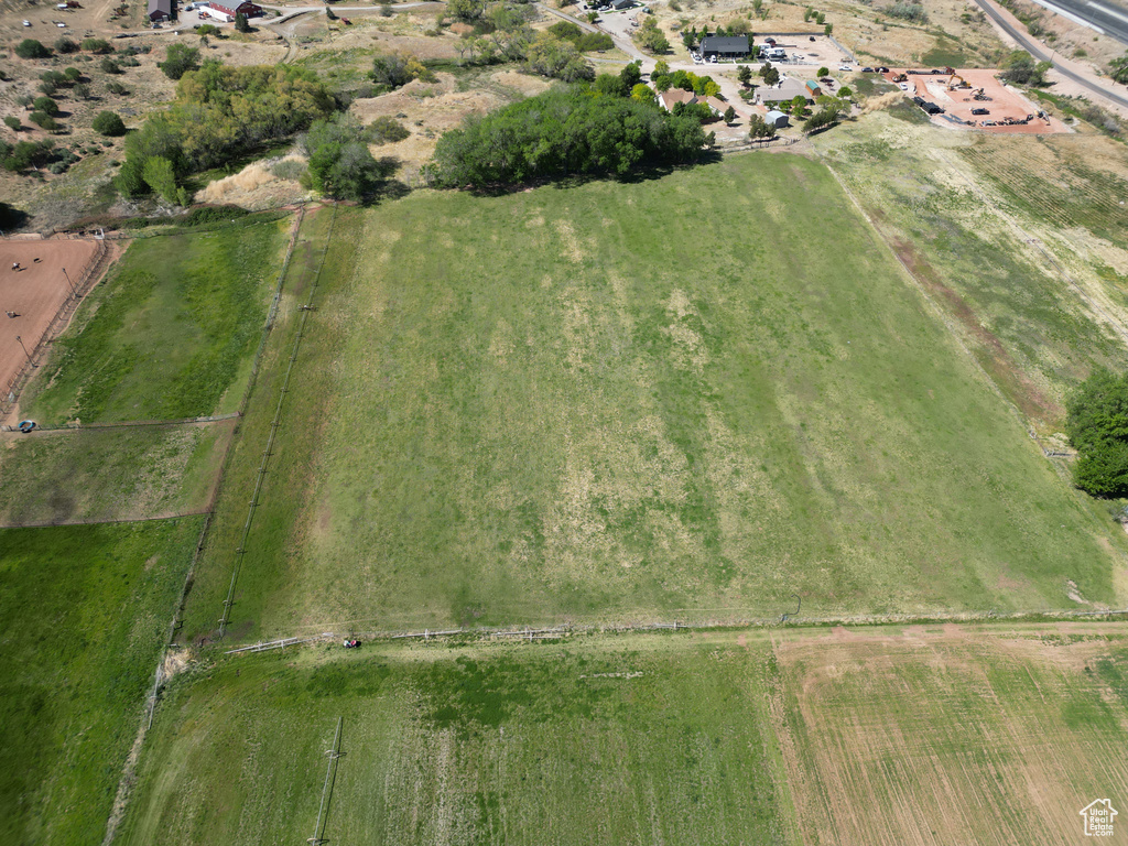 Aerial overview of property's location featuring rural landscape