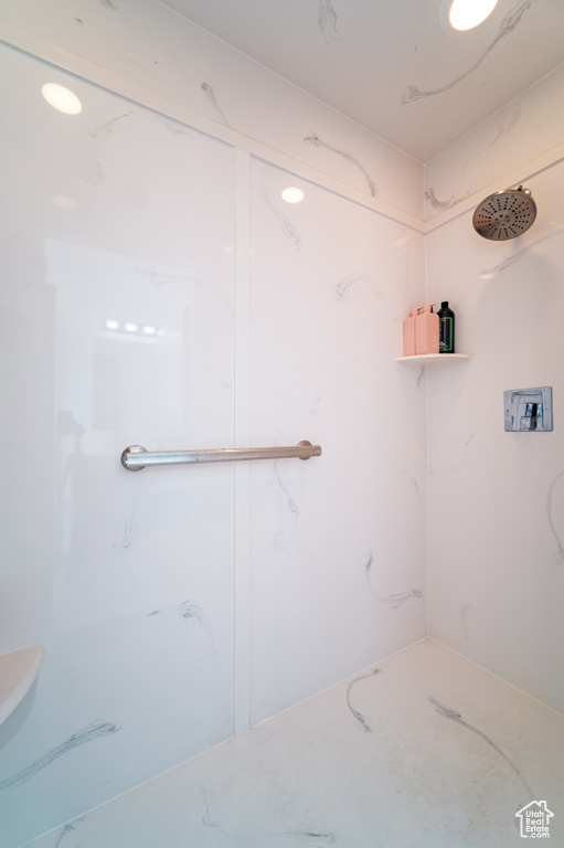 Full bath with a shower