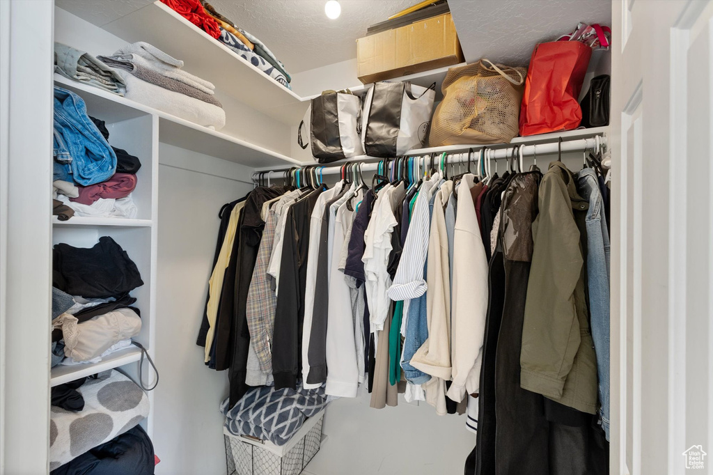 View of spacious closet