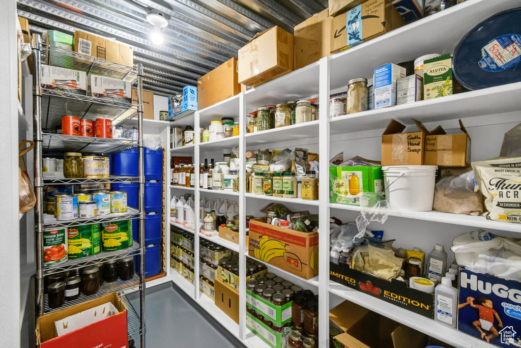 View of storage area