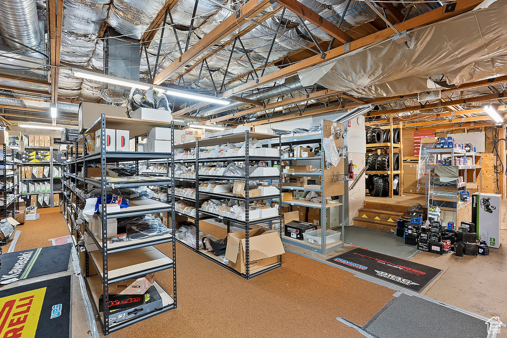 View of storage room