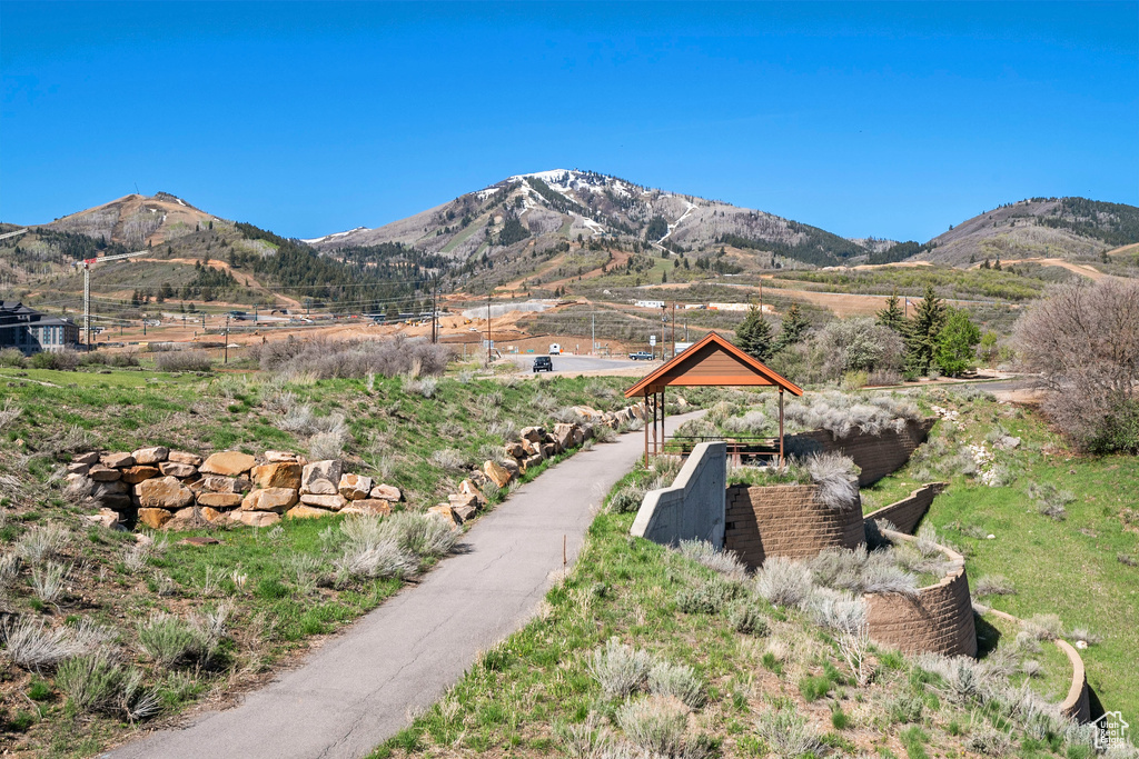 View of mountain backdrop
