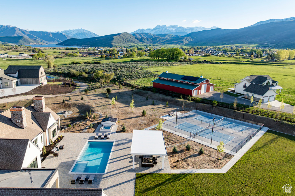 View of rural area featuring mountains