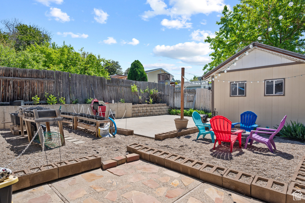 View of patio / terrace featuring a fenced backyard
