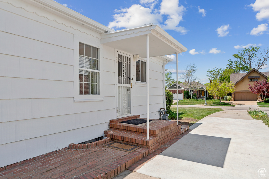 View of entrance to property