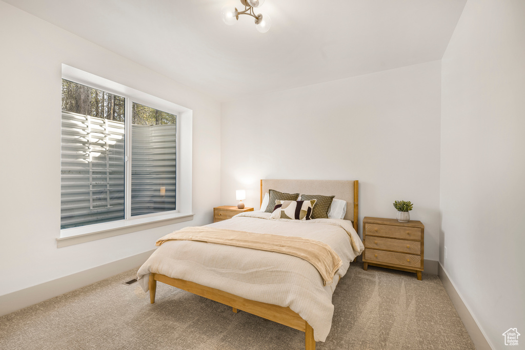Bedroom featuring carpet floors