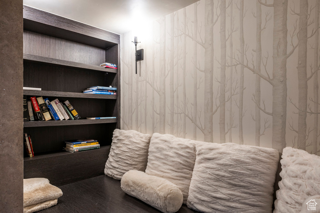 Sitting room featuring wood finished floors