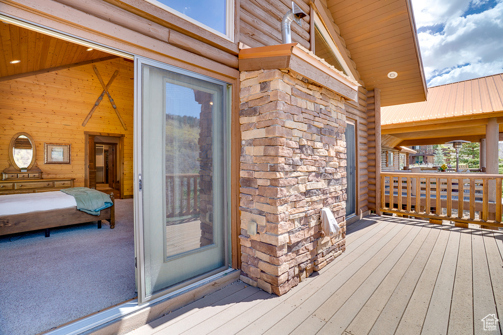 View of deck