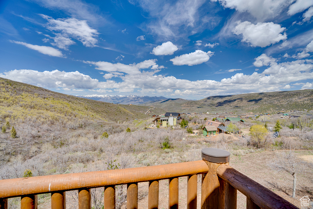 View of mountain background